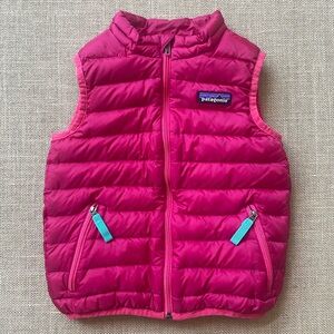 EUC Patagonia Down Pink Vest